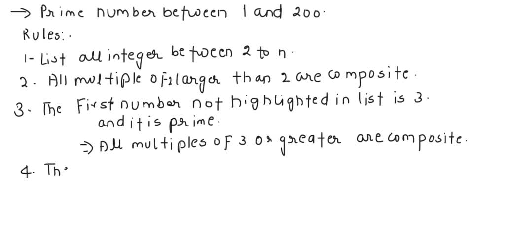 SOLVED Question 2 Apply the sieve of Eratosthenes to find all primes