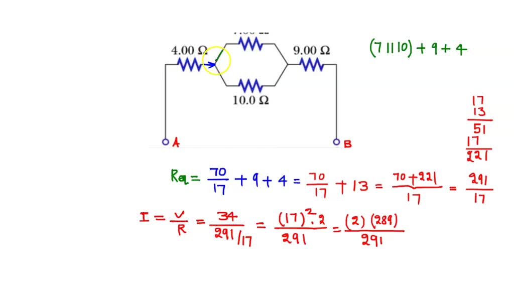 SOLVED: a) Find the equivalent resistance between points a and b in ...