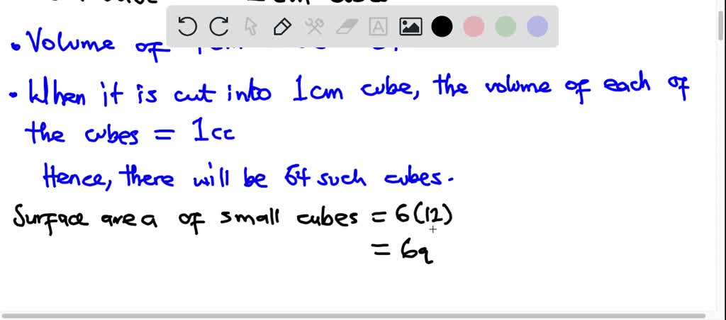 SOLVED: A 4cm cube is cut into 1cm cubes. What is the percentage ...