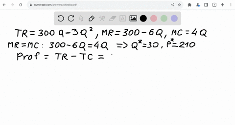 you-are-the-manager-of-a-monopoly-and-your-demand-and-cost-functions-are-given-by-p-300-3q-and-cq-1500-2q2-respectively-what-price-quantity-combination-maximizes-your-firms-profits-calculate-42596