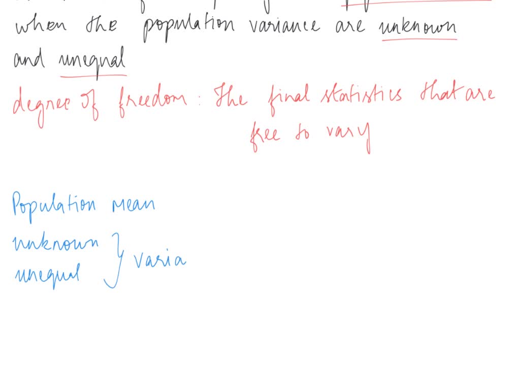 SOLVED: What formula is used to calculate the degrees of freedom for ...