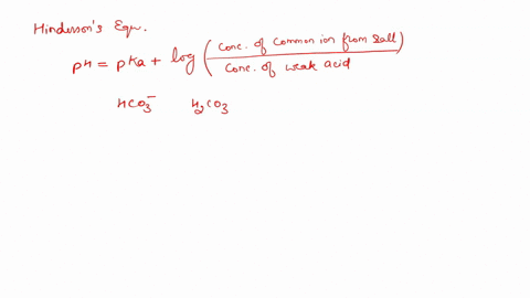 the-ph-of-a-bicarbonate-carbonic-acid-buffer-is-662-calculate-the-ratio-of-the-concentration-of-carbonic-acid-h2co3-to-that-of-the-bicarbonate-ion-hco3-ka1-of-carbonic-acid-is-42-107-h2co3-h-68226