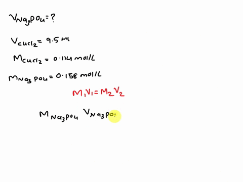 what-volume-of-a-0158-moll1-na3po4-solution-is-necessary-to-completely-react-with-950-ml-of-0114-moll1-cucl2-95134
