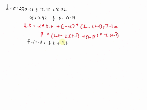 an-exponential-smoothing-model-is-obtained-holts-method-for-prices-per-ounce-of-silver-the-value-of-the-level-is-27006-trend-882-with-alpha-of-088-and-beta-of-014-such-values-were-obtained-w-79786
