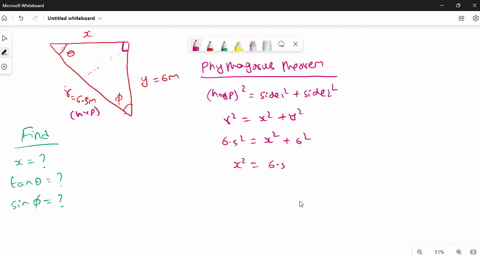 for-the-right-triangle-shown-in-the-figure-below-what-are-each-of-the-following-let-y-600-and-r-650-m-a-the-length-of-the-unknown-side-x-x-b-the-tangent-of-0-x-c-the-sine-of-x-00633