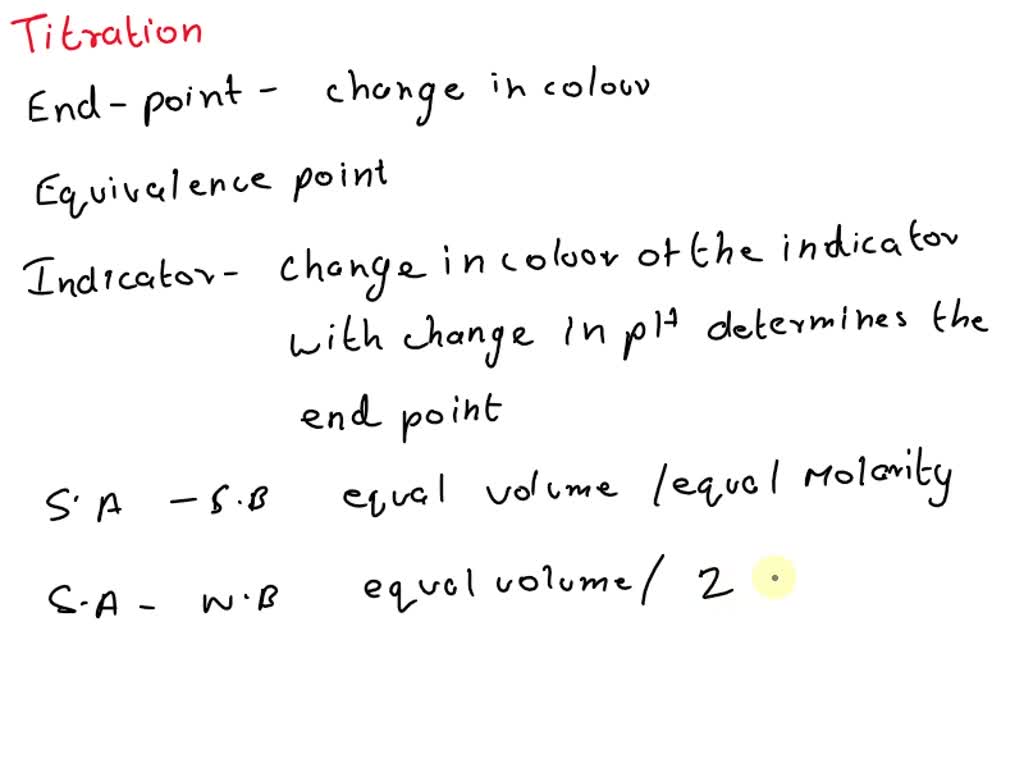 SOLVED How do you know when the endpoint is reached in a titration
