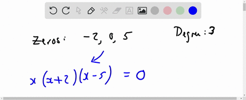 form-a-polynomial-whose-real-zeros-and-degree-are-given-zeros-2-05-degree-3-type-a-polynomial-with-integer-coefficients-and-a-leading-coefficient-of-1_-fx-simplify-your-answer-42717