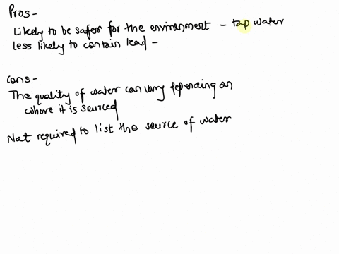 pros-source-likely-to-be-safer-for-the-environment-less-likely-to-contain-lead-cons-tap-both-bottled-the-quality-of-water-can-vary-depending-on-where-it-is-sourced-not-required-to-list-the-s-84286