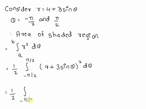 SOLVED: '11. Find the area of the shaded region A shown in the figure ...