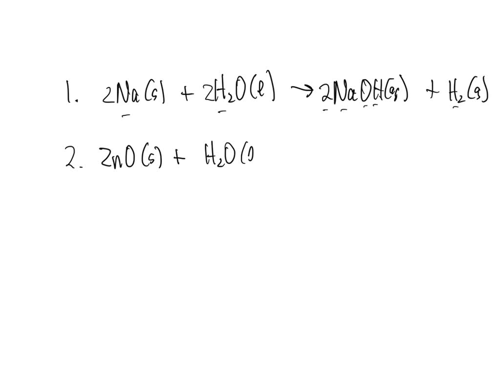 SOLVED When the following molecular equation is balanced using the