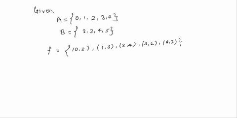 ia-suppose-a-01234-b-2345-and-f-0313243242-state-the-domain-and-range-of-f-find-f2-and-f1-ib-a-function-f-z-zx-zis-defined-as-fln-2n-n3-verify-whether-this-function-is-injective-and-whether-97045