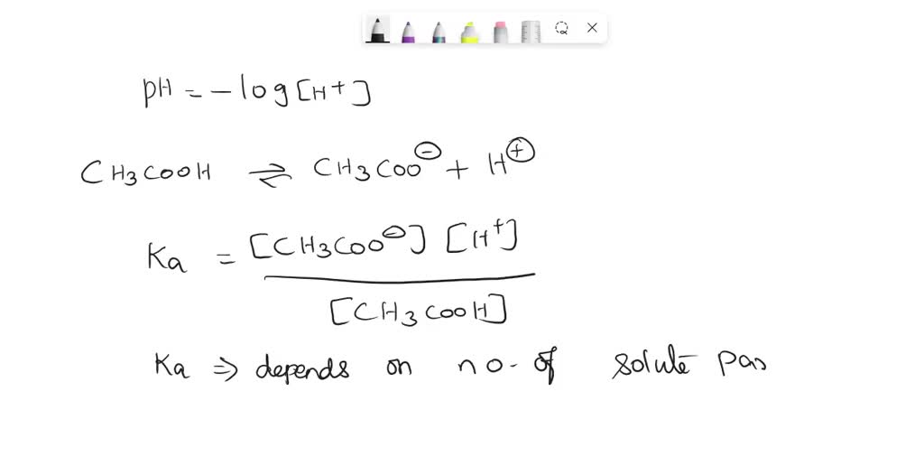 VIDEO solution: Texts: A sample of pure ethanoic acid is gradually ...