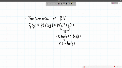 if-x-is-uniformly-distributed-in-the-interval-0-1-then-find-the-pdf-of-yex