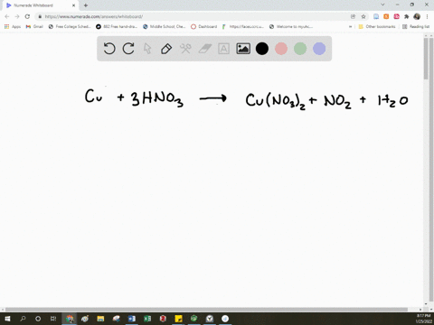 when-solid-copper-is-added-to-nitric-acid-hno3-copper-ii-nitrate-nitrogen-dioxide-and-water-are-produced-what-mass-of-water-can-be-obtained-from-25-grams-of-copper