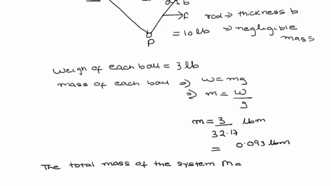 the-system-consists-of-the-two-smooth-spheres-each-weighing-3-lb-and-connected-by-a-light-spring-and-28798