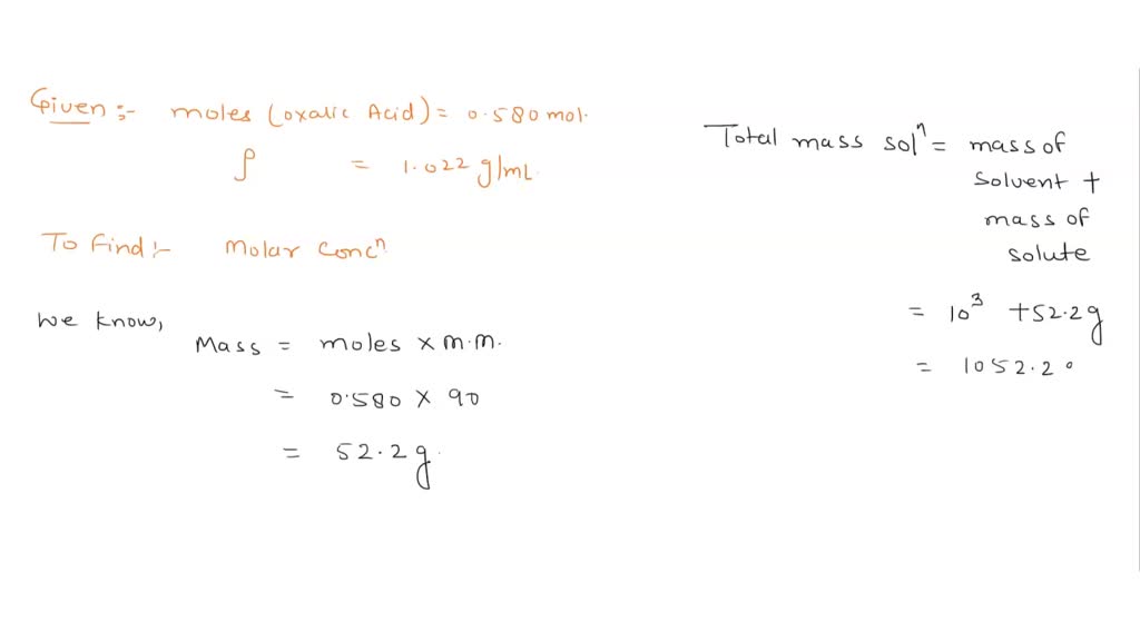 SOLVED Oxalic acid, H2C2O4, occurs as the potassium or calcium salt in
