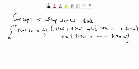 use-simpsons-rule-and-all-the-data-in-the-following-table-to-estimate-16-the-value-of-the-integral-ydx-10-x-10-11-12-13-14-15-16-1-1-0-1-4-5-7-y-33653