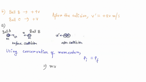 three-balls-are-identical-in-size-but-differ-in-their-masses-ball-a-has-a-mass-m-ball-b-has-a-mass-m-and-ball-c-has-a-mass-2m-consider-the-following-cases-and-determine-in-which-of-these-lin-32815