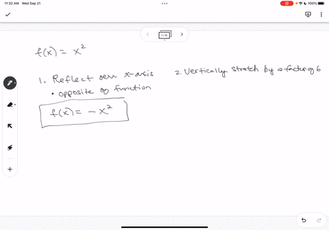 write-a-formula-for-the-function-gx-that-results-when-the-graph-of-fx-x-2-is-transformed-as-described-leave-answer-as-a-transformation-of-the-basic-function-ie-no-need-to-simplifyget-rid-of-81804
