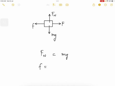 a-12kg-box-is-dragged-across-the-floor-by-a-rope-with-a-force-of-75n-if-the-acceleration-of-the-box-is-25ms-then-find-the-coefficient-of-friction-u-60517