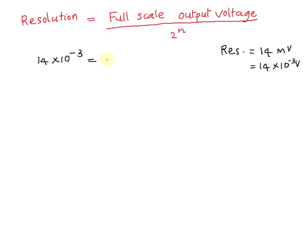 SOLVED A digital to analog converter with a full scale output voltage