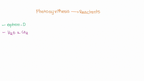 what-reactants-are-involved-in-photosynthesis-a-c2h4o2-and-h2o-and-sunlight-energy-b-h2o-and-co2-and-chemical-energy-c-c2h4o2-and-h2o-and-chemical-energy-d-h2o-and-co2-and-sunlight-energy-37048