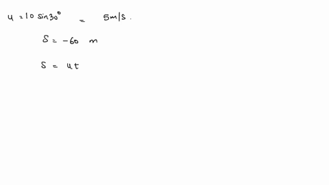 a-body-is-projected-from-height-of-60-m-with-a-velocity-10-ms-1-at-angle-30-to-horizontal-the-time-of-flight-of-the-body-is-g-10-ms-2-a-1-s-b-2-s-c-3-s-d-4-s-10684