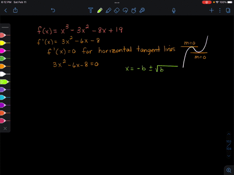find-all-the-values-of-x-where-the-tangent-line-is-horizontal_-fx-x3-3x2-_-8x-19-x-use-a-comma-to-separate-answers-as-needed-type-an-exact-answer-using-radicals-as-needed-32793