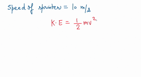 if-a-sprinter-running-at-a-speed-of-10-meters-per-second-could-convert-hisher-kinetic-energy-into-upward-motion-how-high-could-heshe-jump-45368
