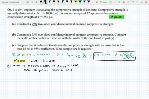 qs-6-a-civil-engineer-is-analyzing-the-compressive-strength-of-concrete-compressive-strength-is-normally-distributed-with-1000-psi-a-random-sample-of-12-specimens-has-a-mean-compressive-stre-13558