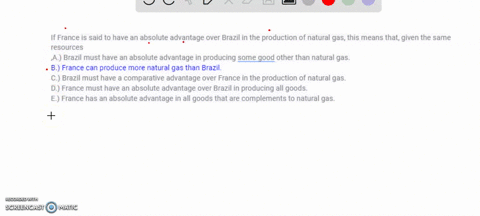 if-france-is-said-to-have-an-absolute-advantage-over-brazil-in-the-production-of-natural-gas-this-means-that-given-the-same-resourcesa-brazil-must-have-an-absolute-advantage-in-producing-som-27664
