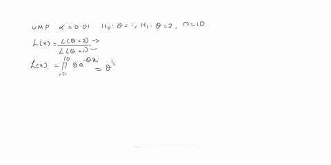 let-xnxz-xo-denote-random-sample-of-size-10-from-population-which-has-an-exponential-distribution-with-parameter-0-0-0-ic-with-palf-he-ro-if-r-0-fc-olherwise-fiud-the-uuifortuly-most-powerfu-74815