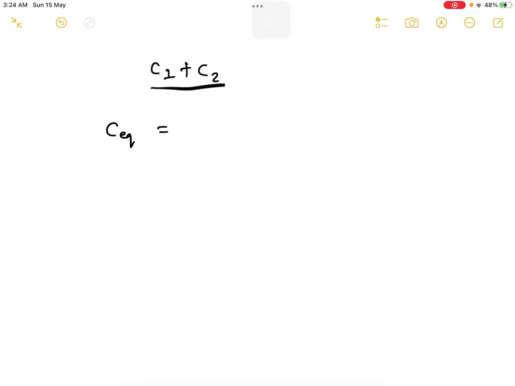 SOLVED N identical capacitors are connected in parallel. The