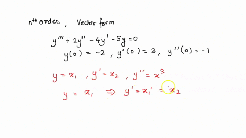 Exercise 8. [4 pts] n-D system of linear ODEs vs. nth order...