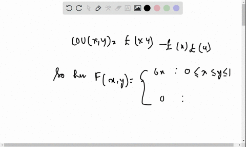 let-x-and-y-have-a-joint-pdf-fxy-6x-0-x-y-1-0-otherwise-find-the-covariance-of-x-and-y-49887