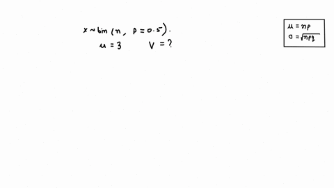 if-the-random-variable-x-is-distributed-through-the-binomialn05-if-the-mean-of-x-3then-the-variance-of-x-03753