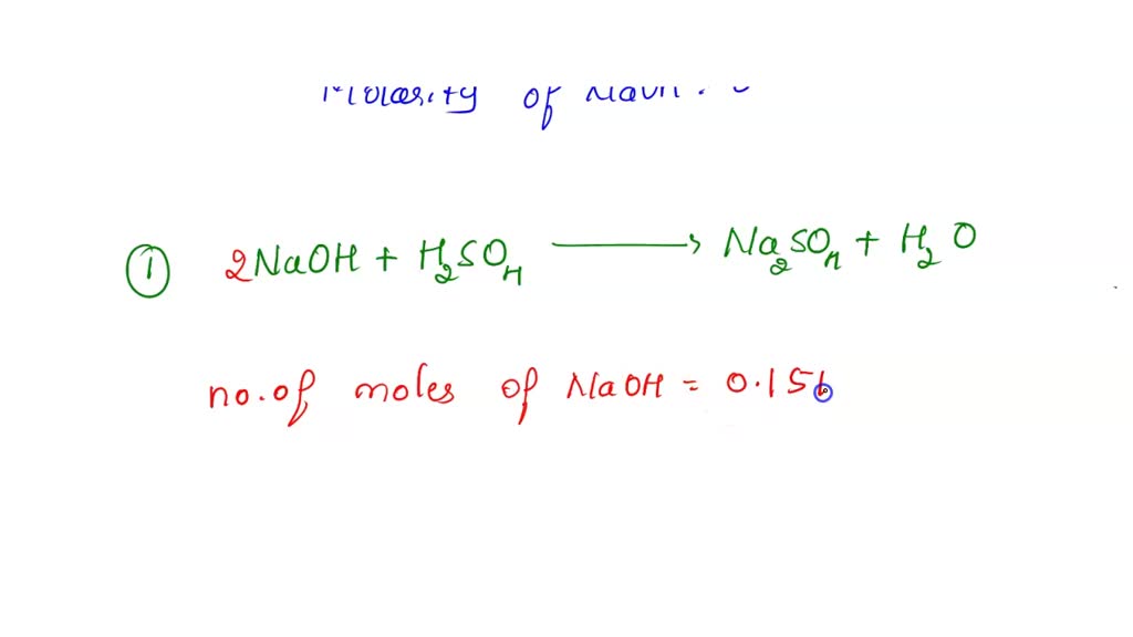 SOLVED: A student titrated the 25.00 ml sample of sulfuric acid, H2SO4 ...