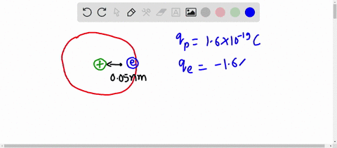 calculate-the-electrostatic-force-of-attraction-between-a-proton-and-an-electron-in-a-hydrogen-atom-the-radius-of-the-electron-orbit-is-005-nm-and-charge-on-the-electron-is-16109c