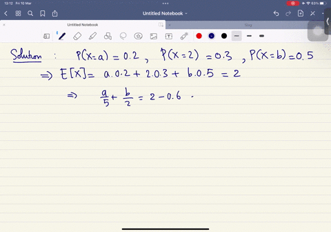 the-pmf-of-a-random-variable-x-is-shown-in-the-table-below-and-its-expected-value-is-given-by-ex2-then-what-is-the-maximum-value-of-ab-px-x020305-52076