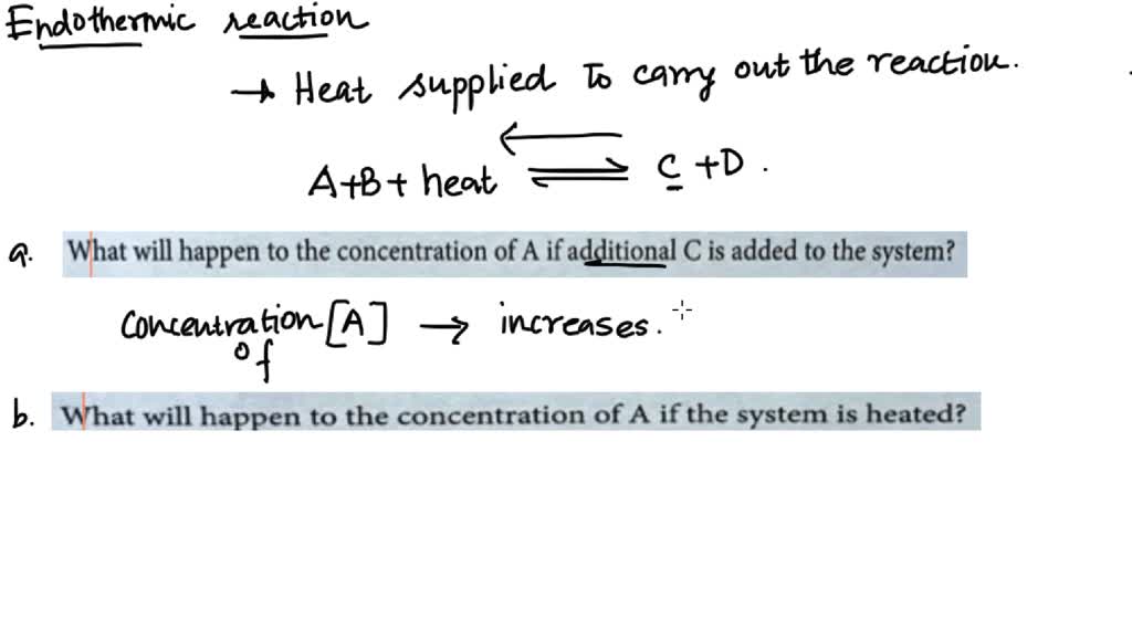 SOLVED Endothermic and exothermic reactions include heat as part of