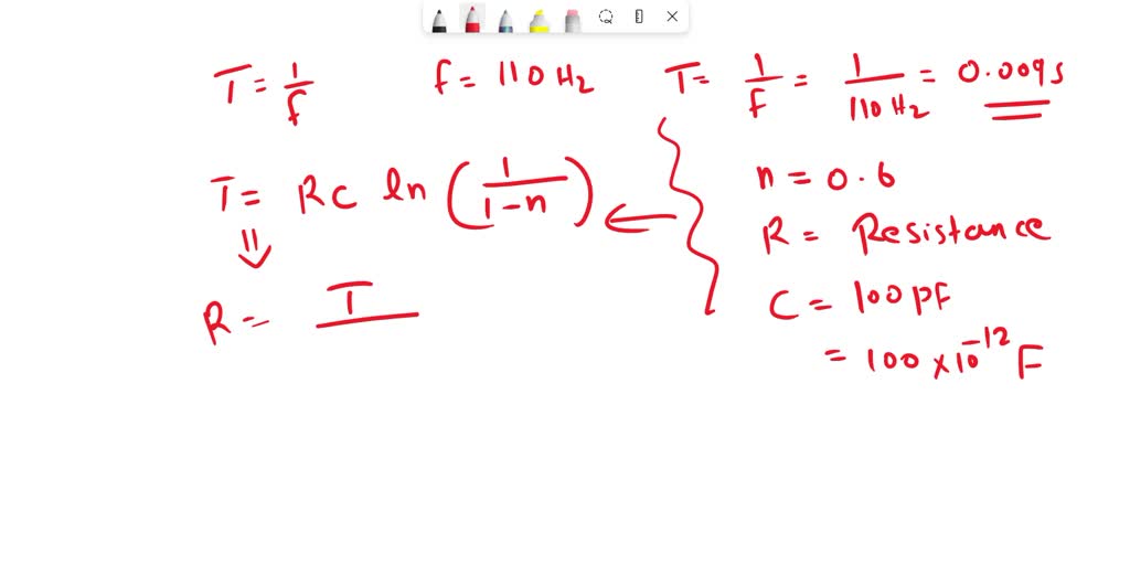 SOLVED Q5 A given UJT with an intrinsic standoff ratio n = 0.6. If a 100pF capacitor is used to