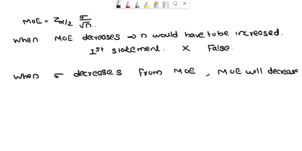 solved all else being equal, a decrease in would shift... SOLVED: Which of the following statements about sample size are correct ...