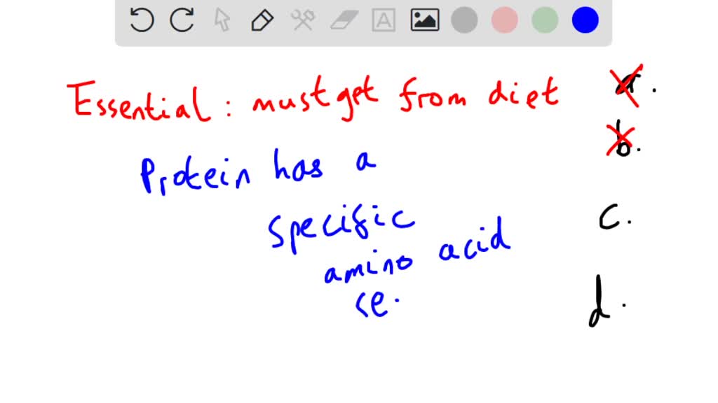 When An Essential Amino Acid Is Missing From The Diet SOLVED: What happens when an essential amino acid is missing from the
