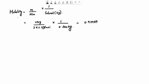 what-is-the-boiling-point-of-a-solution-of-1150-g-of-sucrose-c12h22o11-in-3500-g-of-watera-outline-the-steps-necessary-to-answer-the-questionb-answer-the-question-15148