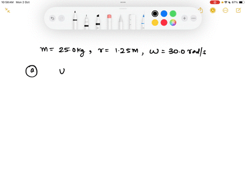 consider-particle-of-mass-m-250-kg-revolving-around-an-axis-with-angular-speed-w-the-perpendicular-distance-from-the-particle-t0-the-axis-isr-125-m-figure-part-b-assume-w-390-rad-what-is-the-58269