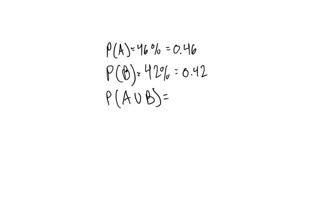 SOLVED: Events A And B Are Two Mutually Exclusive Events. The ...