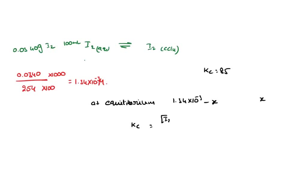 SOLVED 18. Iodine dissolves in water, but its solubility in a nonpolar