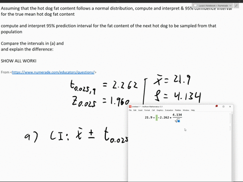 problem-7-a-sample-of-fat-content-in-percentage-of-n-10-randomly-selected-hot-dogs-results-in-sample-mean-of-2190-and-sample-standard-deviation-of-4134-assuming-that-the-hot-dog-fat-content-98087