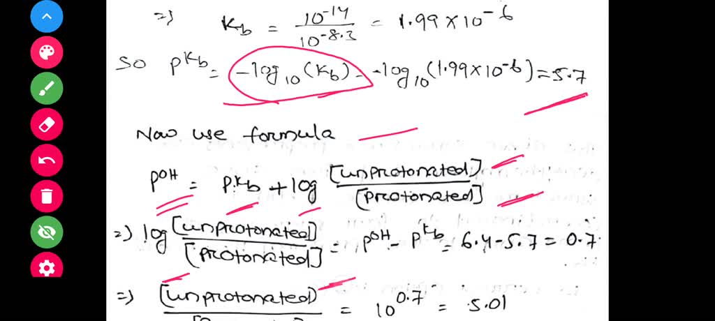 SOLVED: A common buffer used in Biology is Tris, which has a pKa of 8.0 ...