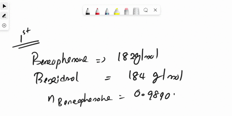 calculate-the-theoretical-yield-and-the-percent-yield-mass-of-benzophenone-09890-g-mass-of-benzidrol-11190-g-theoretical-yield-of-benzidrol-___________________-percent-yield-of-reaction-____-53548